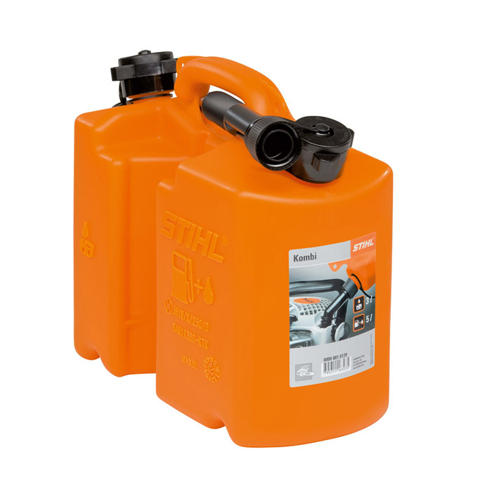 SP Čančar - 🔥 STIHL Kombinovani kanister za ulje i gorivo 5,0 litra / 3,0  litra🔥 🔥 Mali dvostruki kanister za 5,0 litara motornog goriva i 3,0 l  ulja za podmazivanje lanaca